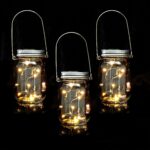 Set 3 lampi solare, cu LED, decorative, incarcare solara, Relaxdays