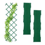Set 3 spalieri extensibili pentru plante Relaxdays, verde, 180x60 cm