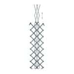 Set 3 spalieri extensibili pentru plante Relaxdays, gri, 180x60 cm - imagine 4