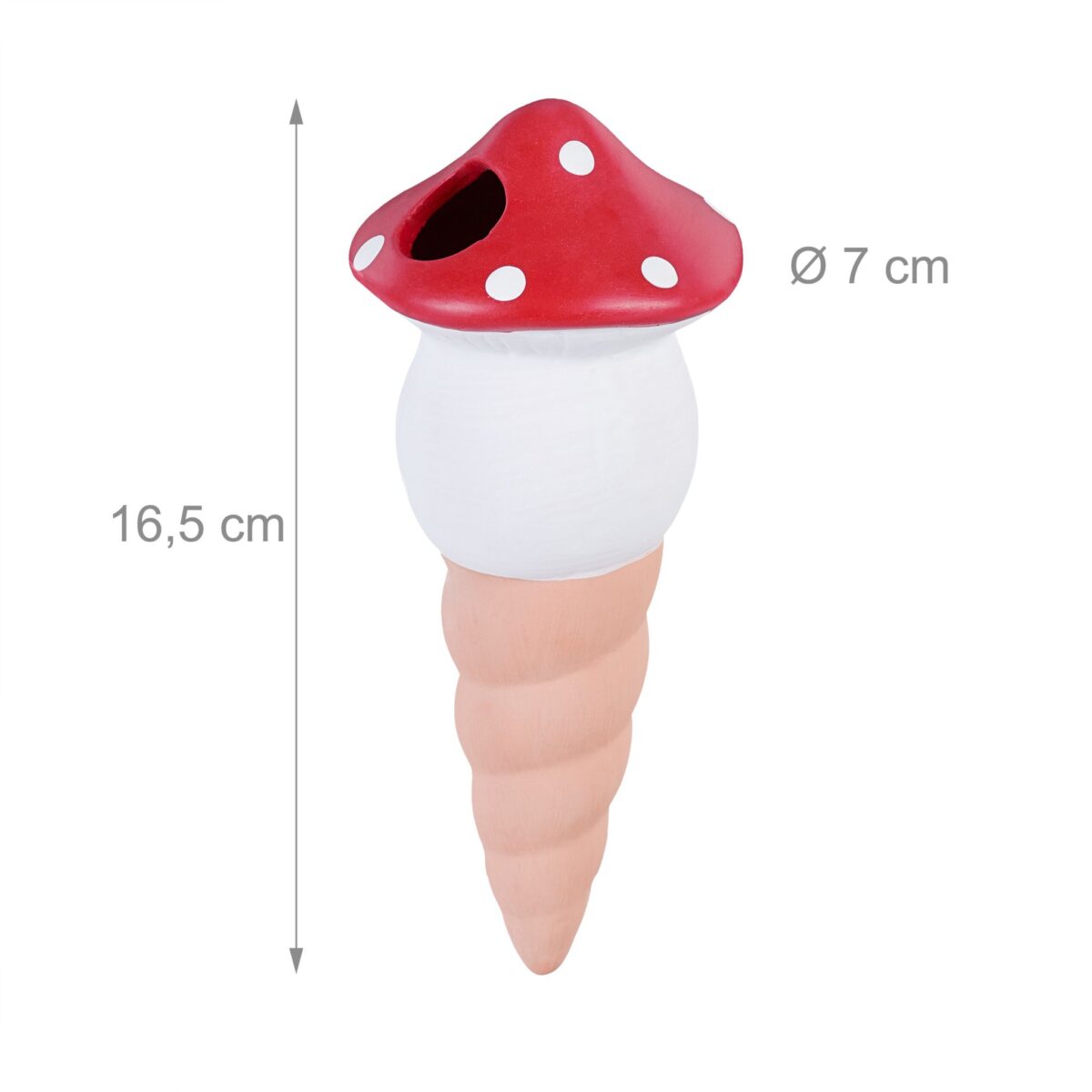 Set 4 conuri de lut, pentru irigatii plante, 16,5 x 7 cm - imagine 6