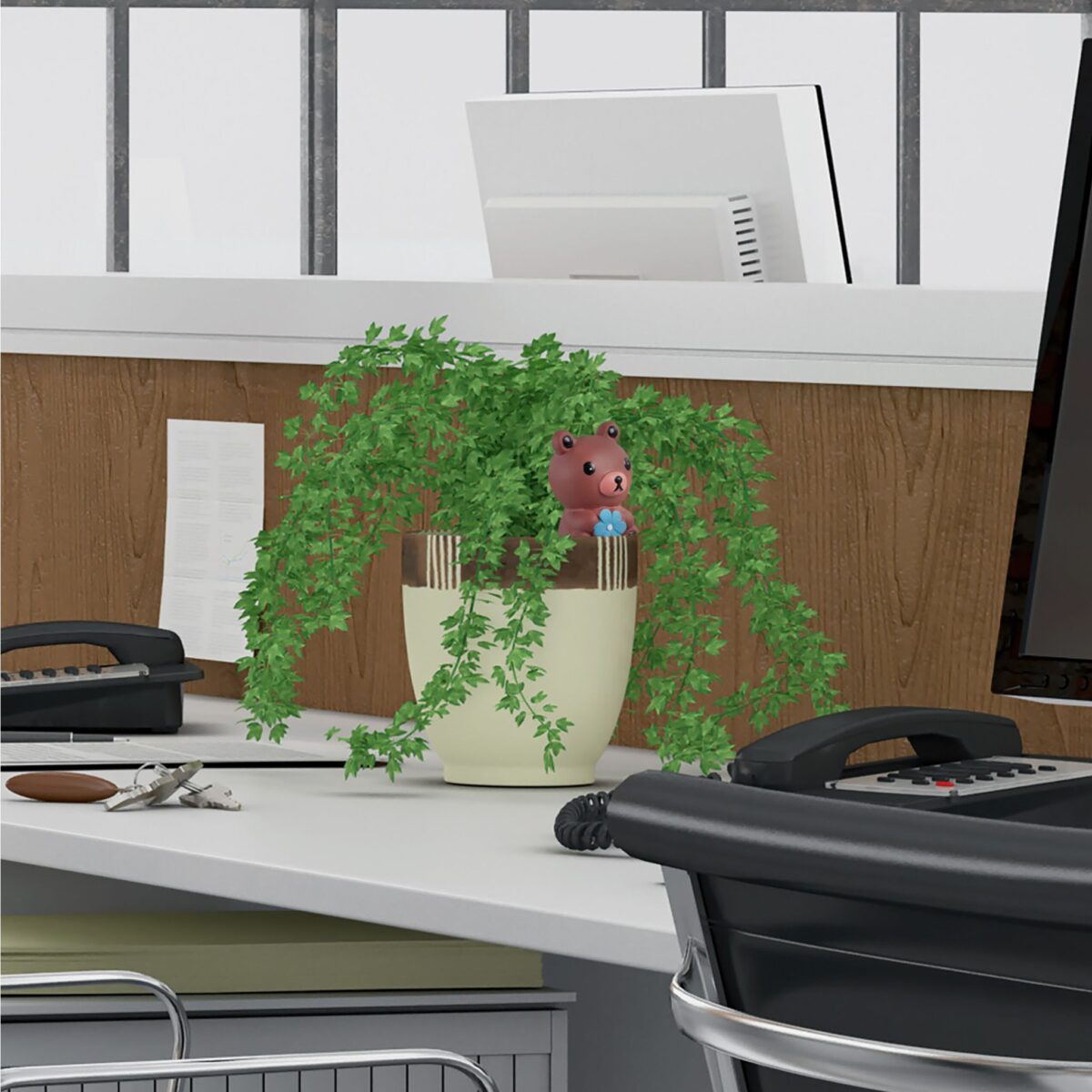 Set 4 conuri, de lut, pentru irigatii plante, 16,5 x 6 x 5,5 cm - imagine 6