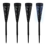 Set 4 lampi solare, decorative, cu LED, incarcare solara, Relaxdays