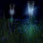 Set 4 lampi solare, decorative, cu LED, incarcare solara, Relaxdays - imagine 5