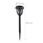 Set 4 lampi solare decorative, cu LED, incarcare solara, Relaxdays - imagine 4