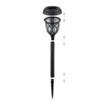 Set 4 lampi solare decorative, cu LED, incarcare solara, Relaxdays - imagine 6