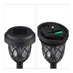 Set 4 lampi solare decorative, cu LED, incarcare solara, Relaxdays - imagine 7