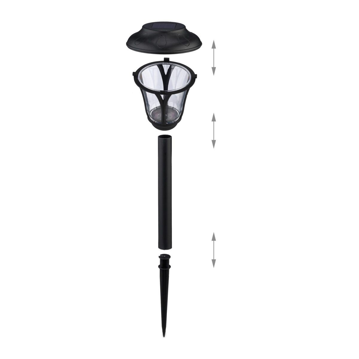 Set 10 lampi solare, decorative, cu LED, incarcare solara, Relaxdays - imagine 6