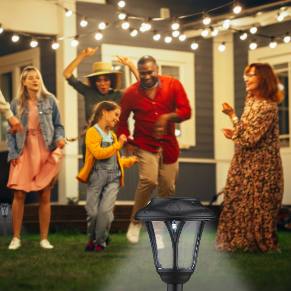 Set 8 lampi solare, decorative, cu LED, incarcare solara, Relaxdays - imagine 3