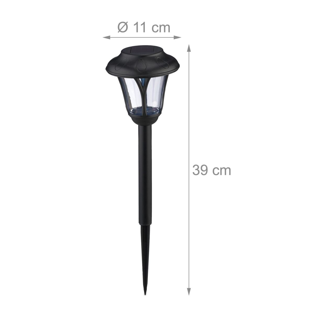 Set 8 lampi solare, decorative, cu LED, incarcare solara, Relaxdays - imagine 4