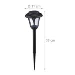 Set 8 lampi solare, decorative, cu LED, incarcare solara, Relaxdays - imagine 4
