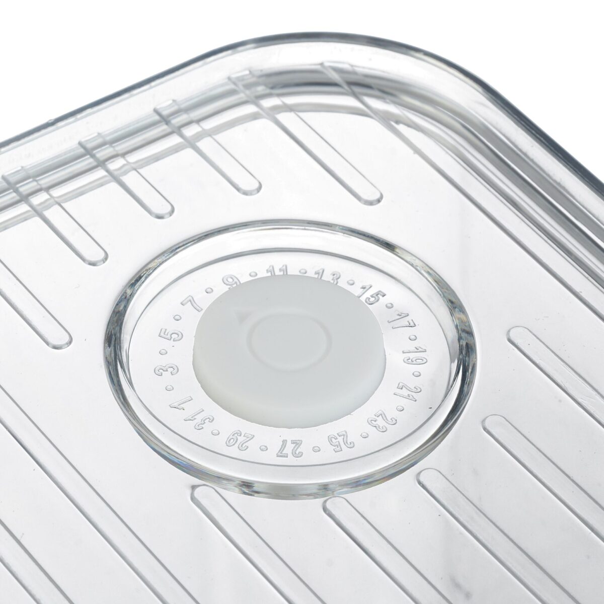 Set 4 cutii organizatoare pentru frigider, afisaj reglabil al datei, plastic, 10,5 x 21 x 33 cm - imagine 2