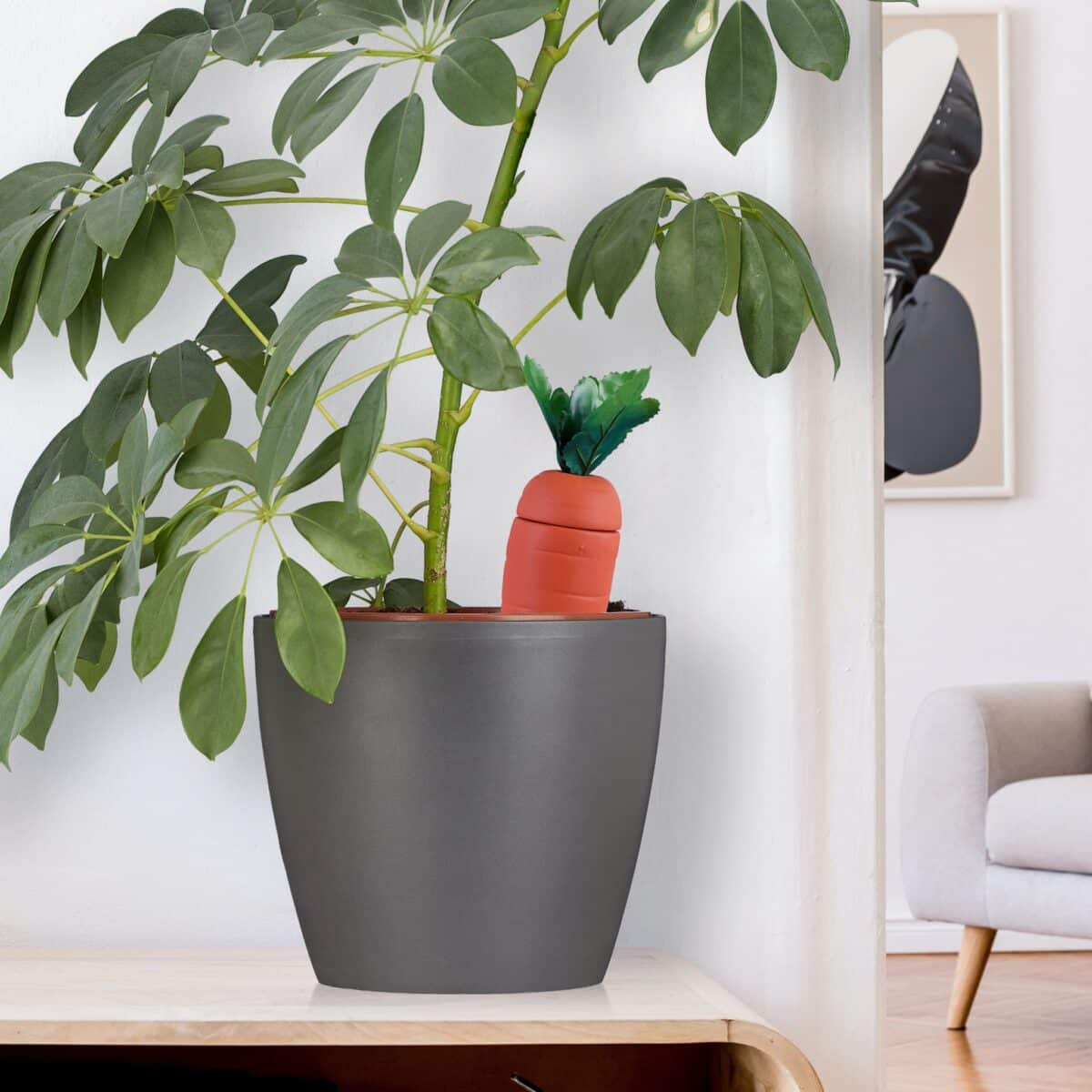 Set 4 conuri, de lut, pentru irigatii plante,  23 x 5 cm - imagine 3