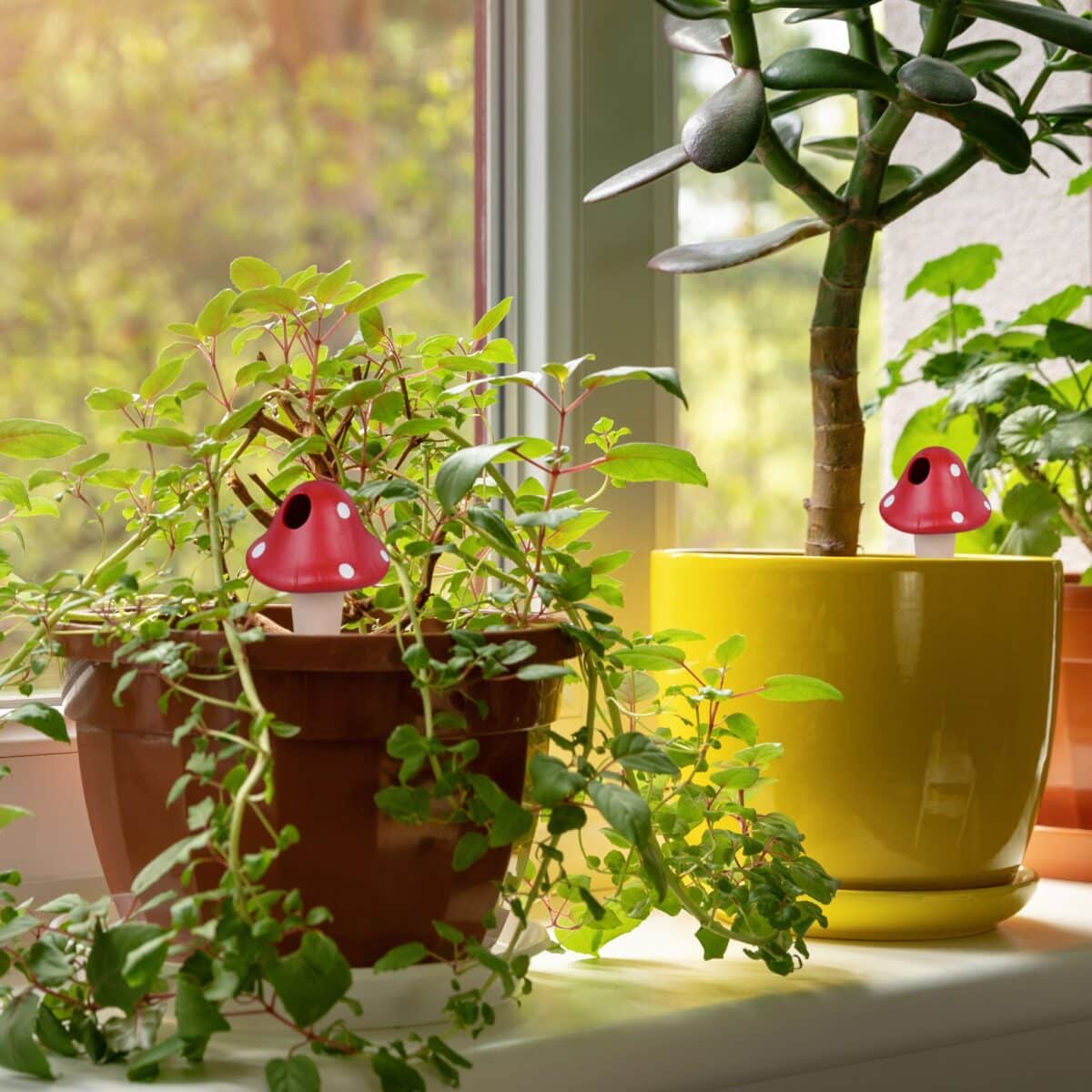 Set 4 conuri mari, de lut, pentru irigatii plante, 16 x 8,5 cm - imagine 6