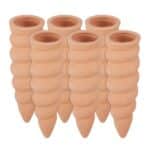 Set 6 conuri, de lut, pentru irigatii plante, 16,5 x 5 cm