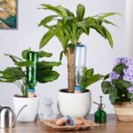 Set 4 conuri mari, de lut, pentru irigatii plante, 11,5 x 4,5 cm, albastru - imagine 5