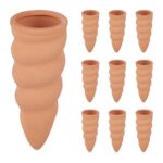 Set 10 conuri mari, de lut, pentru irigatii plante, 11,5 x 4,5