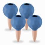 Set 4 conuri mari, de lut, pentru irigatii plante, 11 x 6 cm, albastru