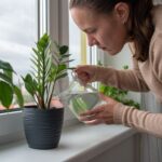 Set 6 conuri mari, de lut, pentru irigatii plante, 12 x 6 cm, natur - imagine 4