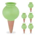 Set 6 conuri mari, de lut, pentru irigatii plante, 12 x 6 cm
