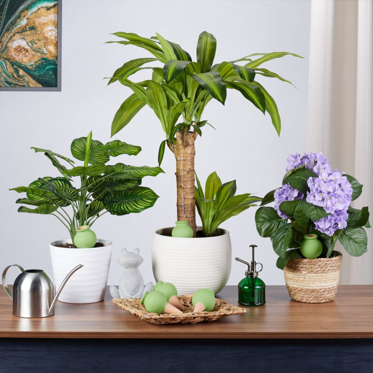 Set 6 conuri mari, de lut, pentru irigatii plante, 12 x 6 cm - imagine 5