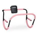 Aparat fitness abdomene, pentru acasa sau sali fitness,  68,5 x 69 x 65 cm, roz
