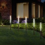Set 5 lampi solare, incarcare solara, lumina alba, Monzana® - imagine 3