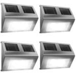 Set 4 lampi solare, LED, de perete, incarcare solara, Monzana®