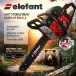 Motofierastrau/drujba pe benzina, 4,1 kw-5.5CP, 10.000 rot/min, accesorii incluse, Elefant - imagine 4