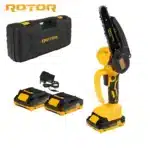 Mini fierastrau cu lant, acumulator de 2Ah, incarcator, accesorii incluse, Rotor