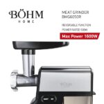 Masina electrica de tocat carne, 1600W, accesorii incluse, BÖHM - imagine 2