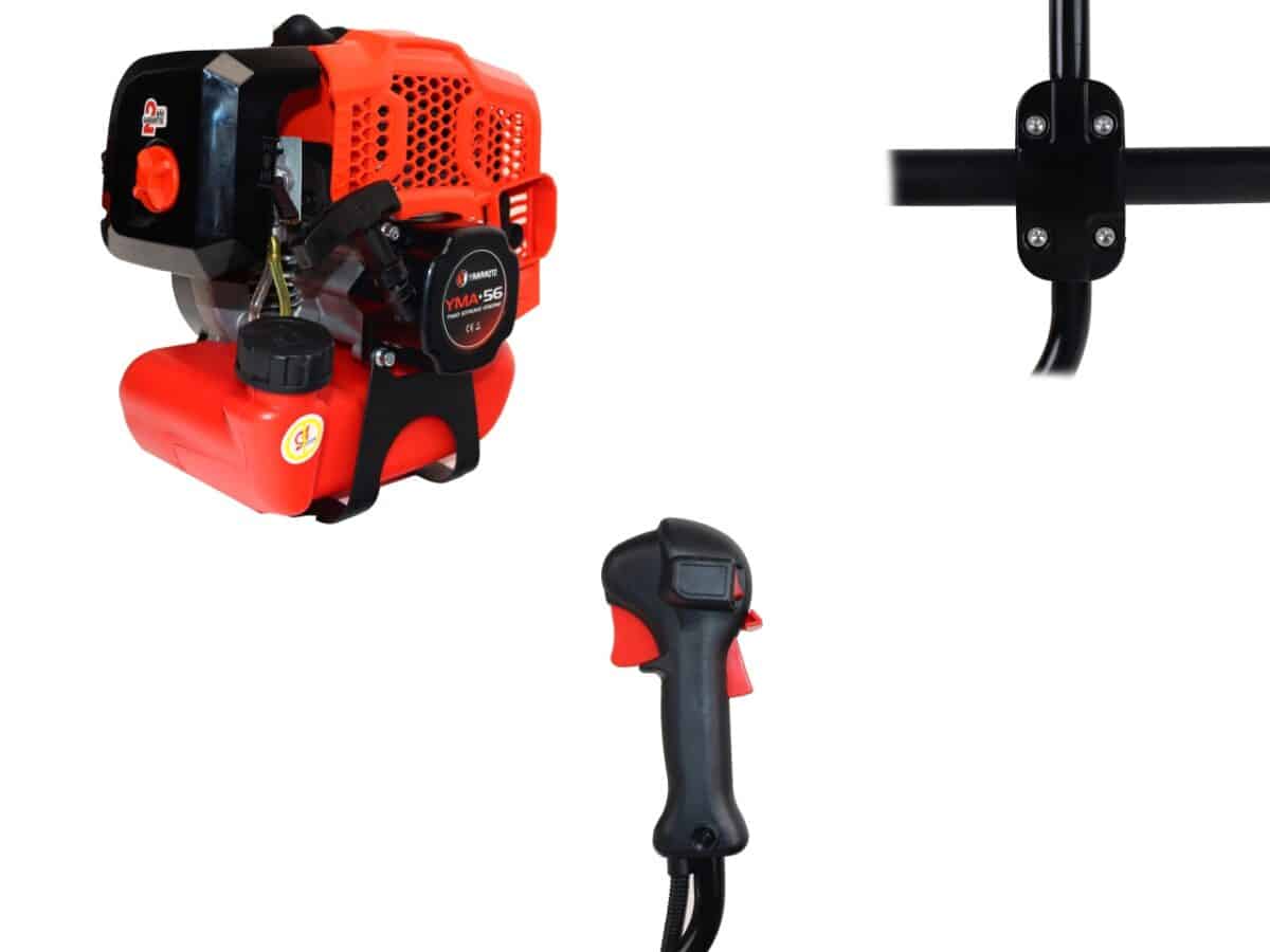 Motocoasa pe benzina, 5.8 CP, 10.000 rot/min, accesorii incluse, Yamamoto - imagine 3