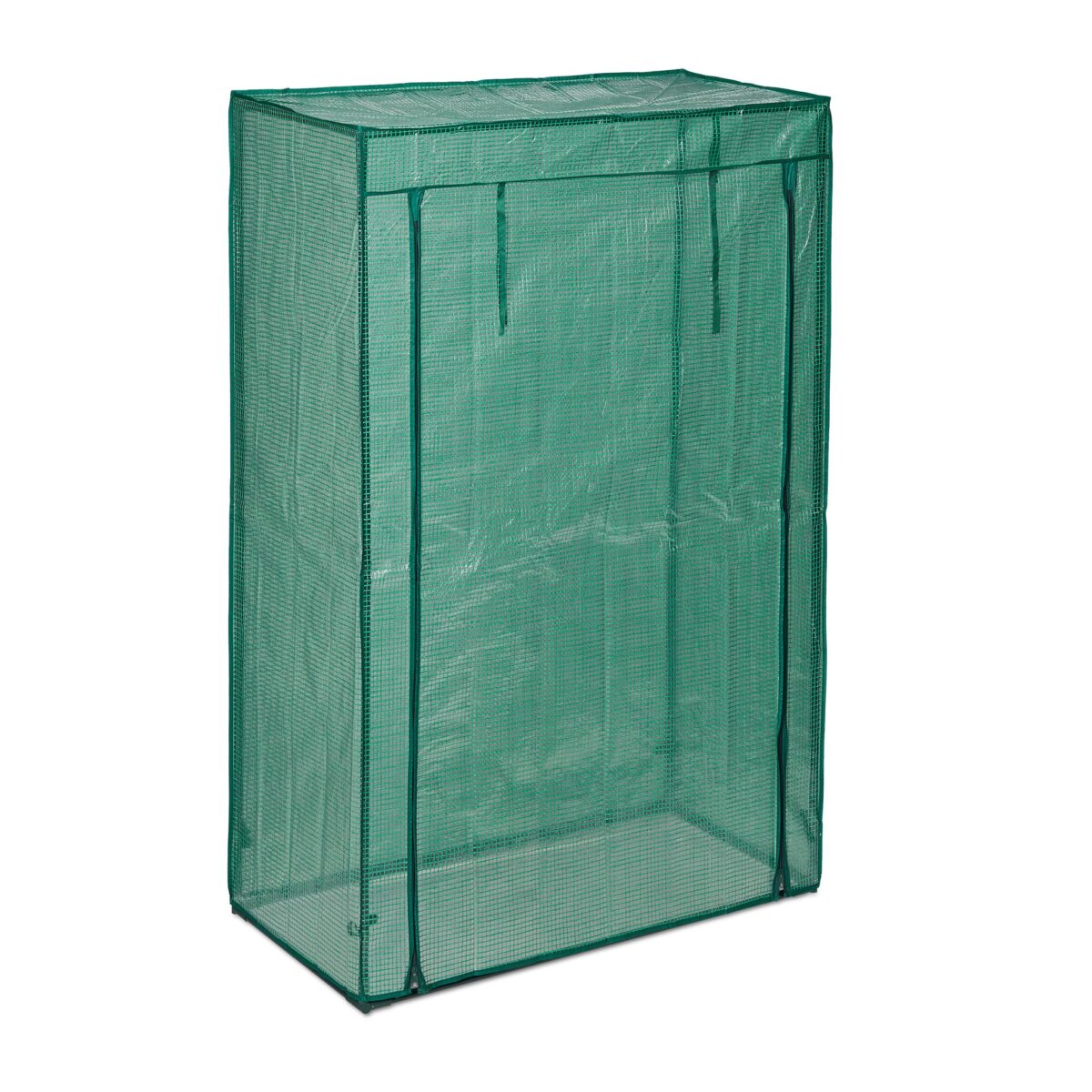 Sera de gradina, otel/plastic, verde, 150 x 100 x 50 cm - imagine 10