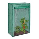 Sera de gradina, otel/plastic, verde, 150 x 100 x 50 cm