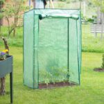 Sera de gradina, otel/plastic, verde, 150 x 100 x 50 cm - imagine 4