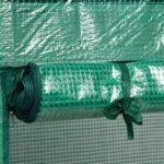 Sera de gradina, otel/plastic, verde, 150 x 100 x 50 cm - imagine 6