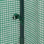Sera de gradina, otel/plastic, verde, 150 x 100 x 50 cm - imagine 8