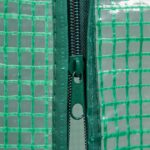 Sera de gradina, otel/plastic, verde, 150 x 100 x 50 cm - imagine 9
