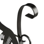 Suport ghivece suspendat, din fier, negru, 30 x 27,5 x 2 cm - imagine 6