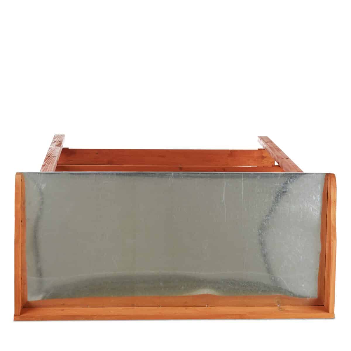 Masa pentru gradinarit, din lemn, maro, 87,5 x 91,8 x 41,5 cm - imagine 2