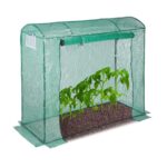 Sera de gradina, otel/plastic, verde, 170x200x80