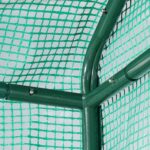 Sera de gradina, otel/plastic, verde, 197 x 197 x 77 cm - imagine 8