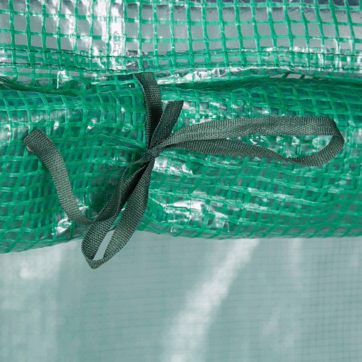 Sera de gradina, otel/plastic, verde, 197 x 197 x 77 cm - imagine 9