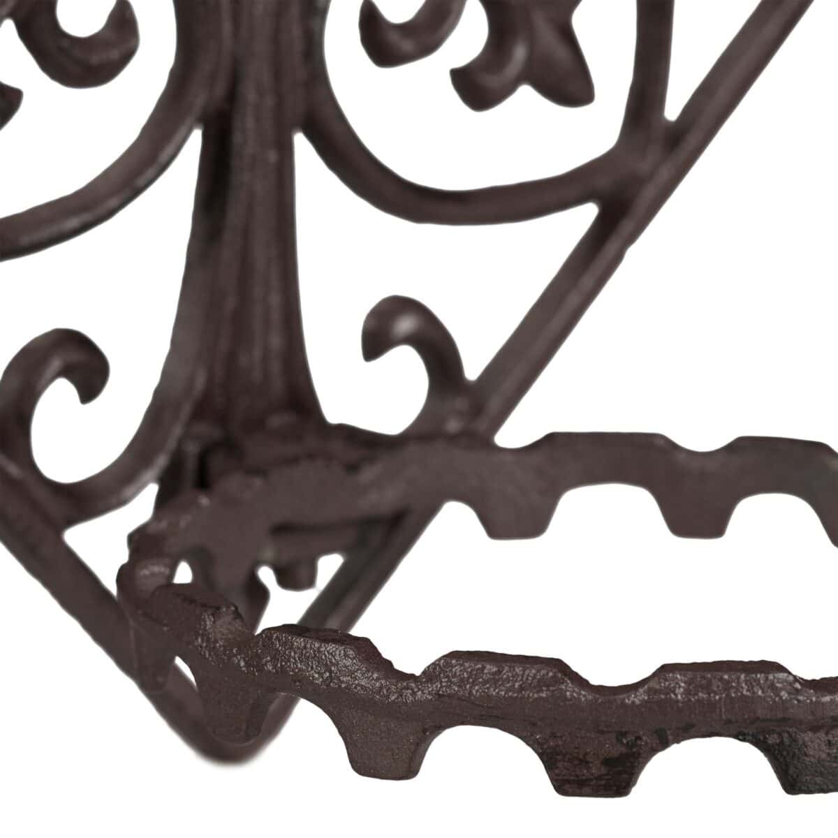 Suport suspendat pentru ghivece, din fonta, 34,5 x 34,5 x 17,5 cm, maro inchis - imagine 8