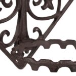 Suport suspendat pentru ghivece, din fonta, 34,5 x 34,5 x 17,5 cm, maro inchis - imagine 8