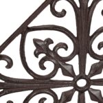 Suport suspendat pentru ghivece, din fonta, 34,5 x 34,5 x 17,5 cm, maro inchis - imagine 9