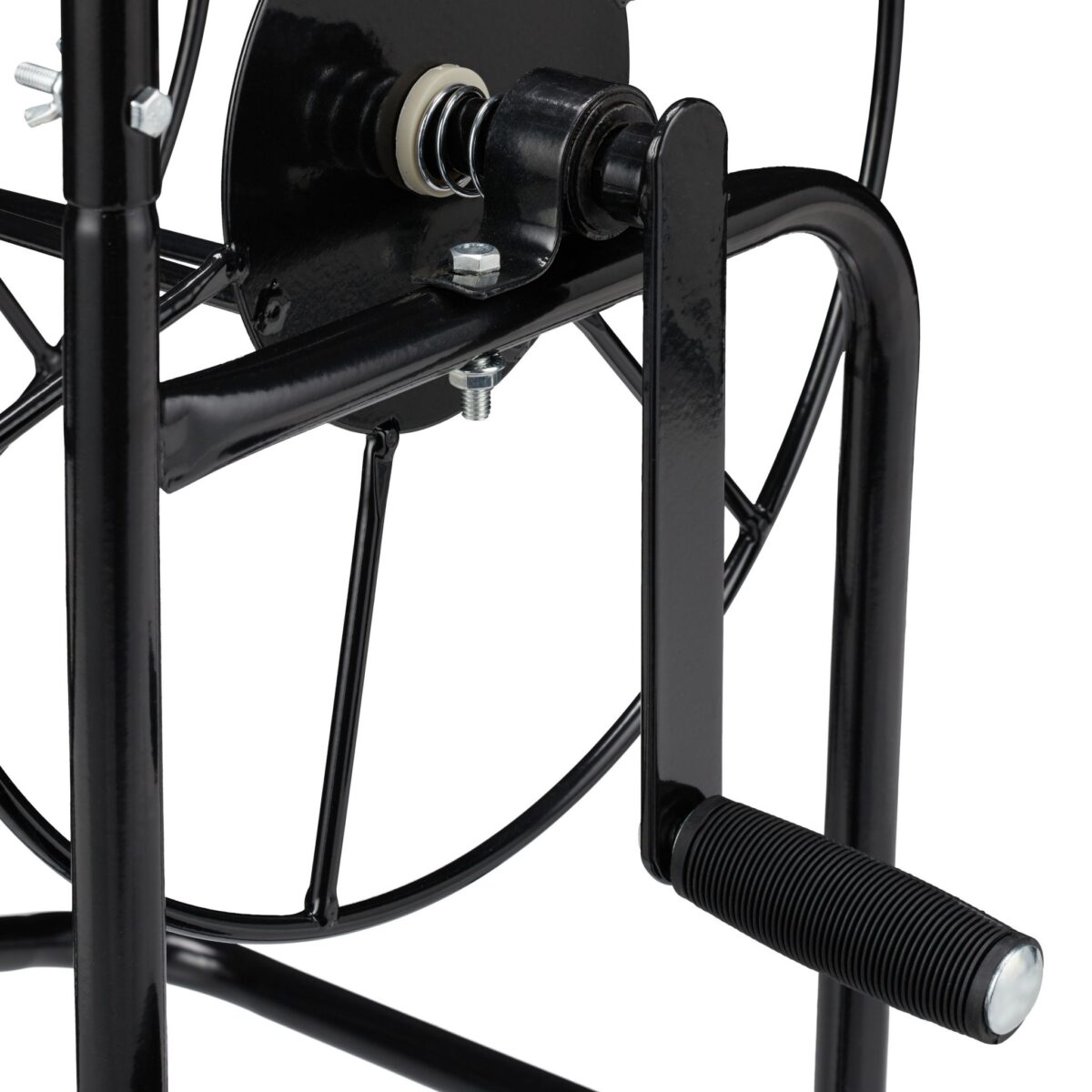 Carucior pentru furtun de gradina, XL, metal, negru - imagine 3