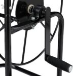 Carucior pentru furtun de gradina, XL, metal, negru - imagine 3