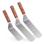 Set 3 spatule profesionale pentru gratar sau tigai, Relaxdays