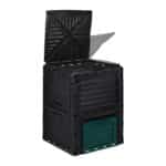 Lada compost, compostor gradina, 230 L, negru - imagine 8
