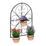 Suport suspendat pentru ghivece, 60 x 43 x 14,5 cm, maro